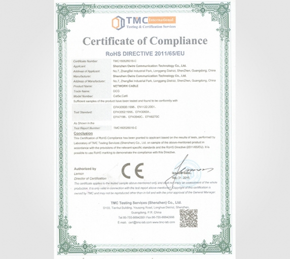 ROSH CE Environmental protection certification